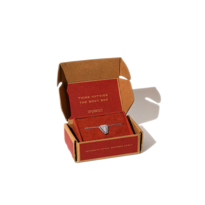 SpurWest Kendall Snip Toe Necklace Silver