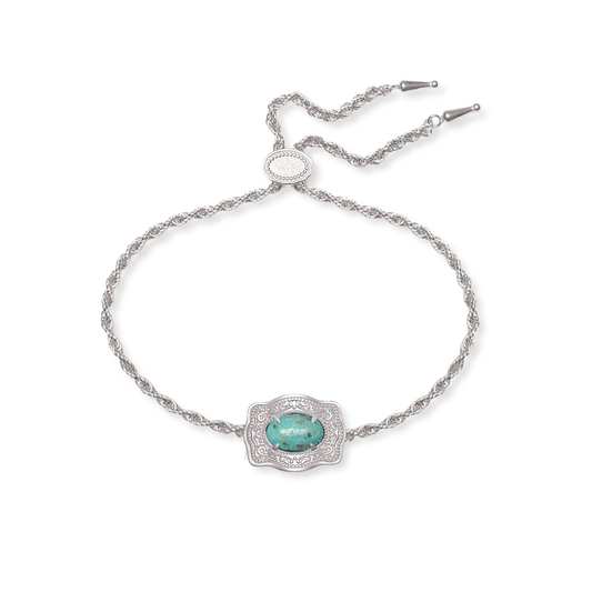 SpurWest Mama Ultra Mini Belt Buckle Bracelet Silver