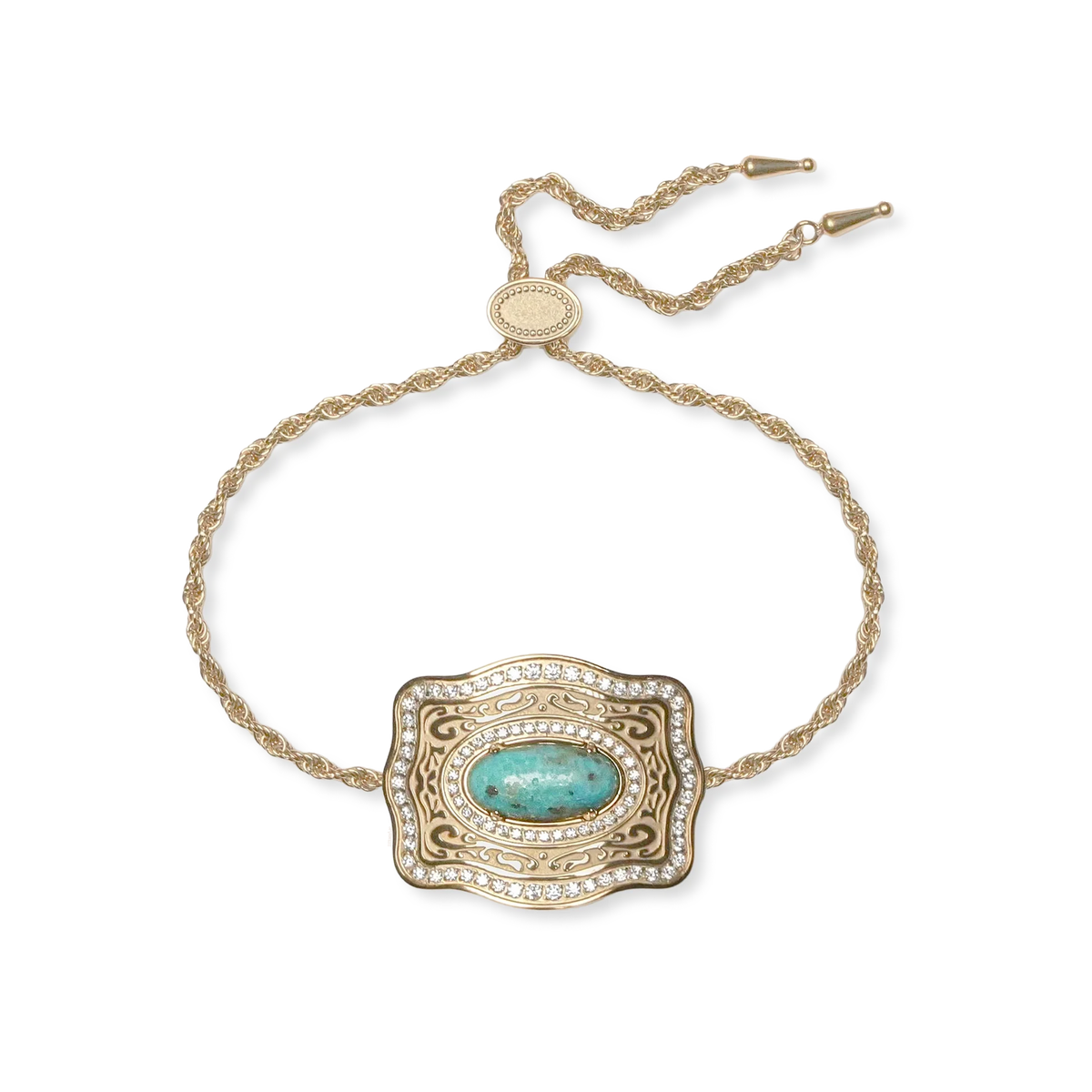 SpurWest Oasis Mini Belt Buckle Bracelet Gold