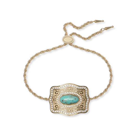 SpurWest Oasis Mini Belt Buckle Bracelet Gold