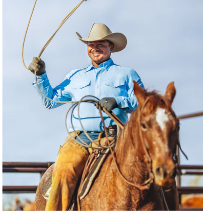 Stockyards shirt long sleeve: Rainwater  by Game Guard