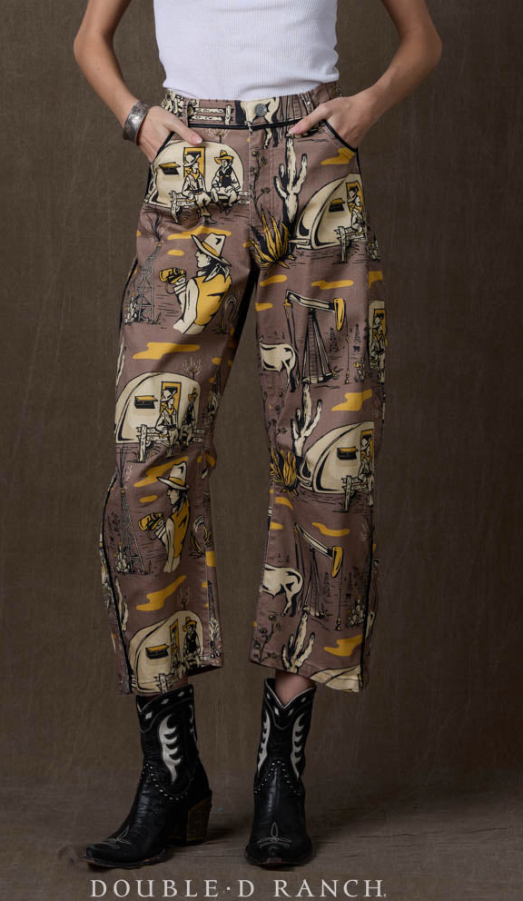 Oil Camp Barrel Pant by Double D