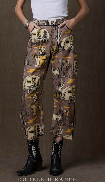 Oil Camp Barrel Pant by Double D