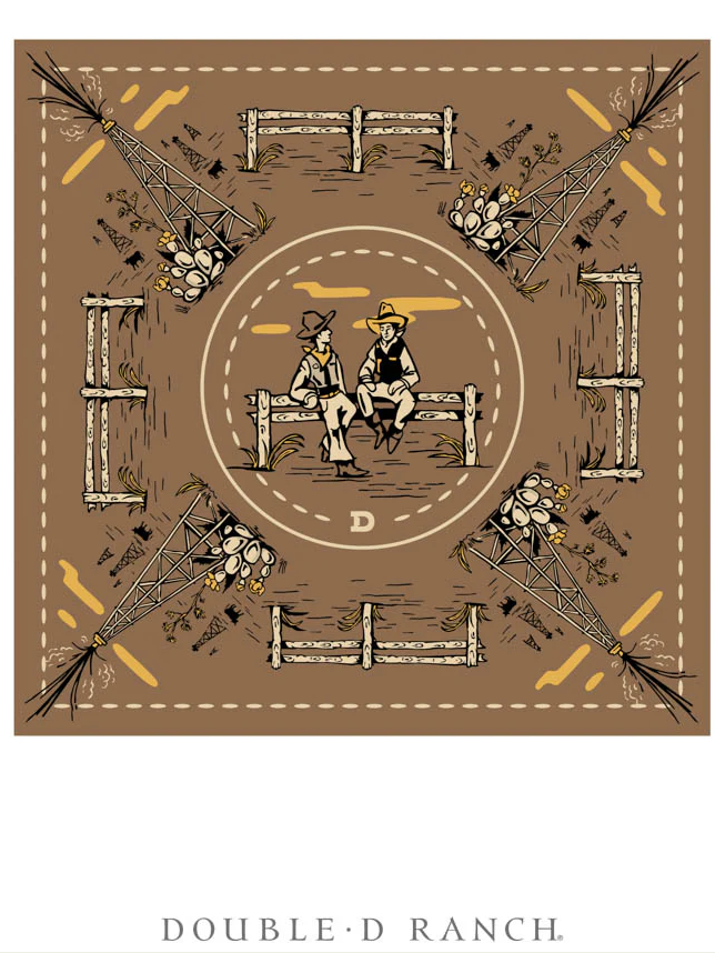 Oil Camp Scarf by Double D