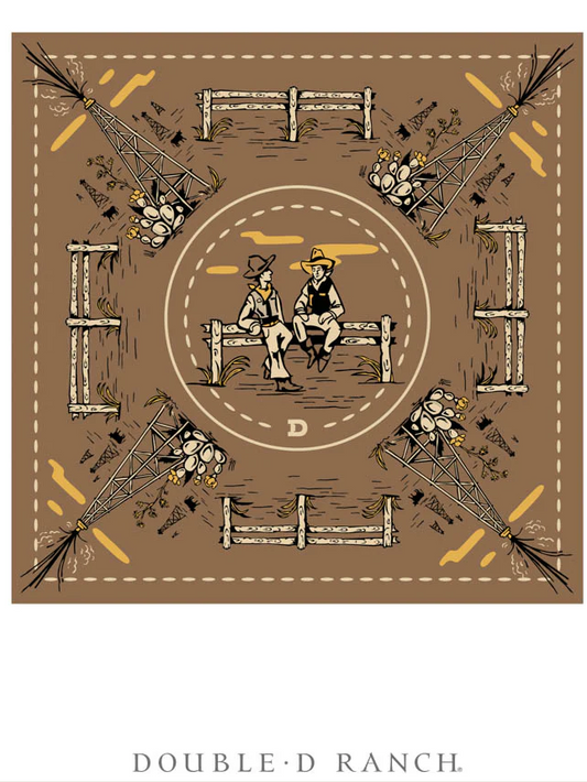 Oil Camp Scarf by Double D