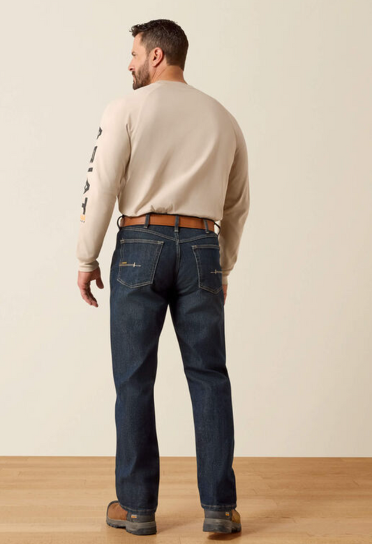 Rebar M4 Relaxed DuraStretch Basic Stackable Straight Leg Jean