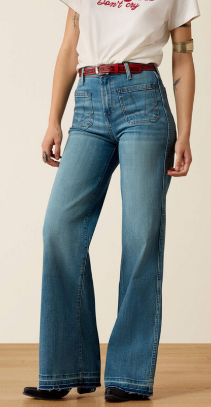 Ultra High Rise Mavis Wide Leg Jeans by Ariat