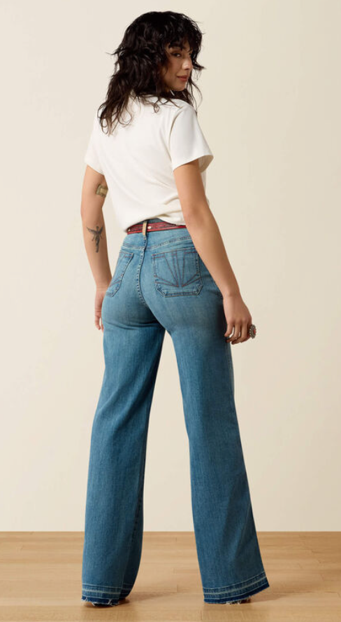 Ultra High Rise Mavis Wide Leg Jeans by Ariat