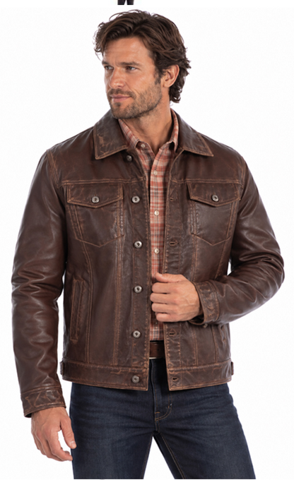 The Clint Leather Jacket by Scully