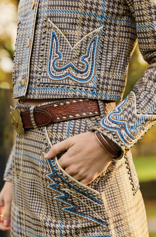 Call'em Square Mini Skirt