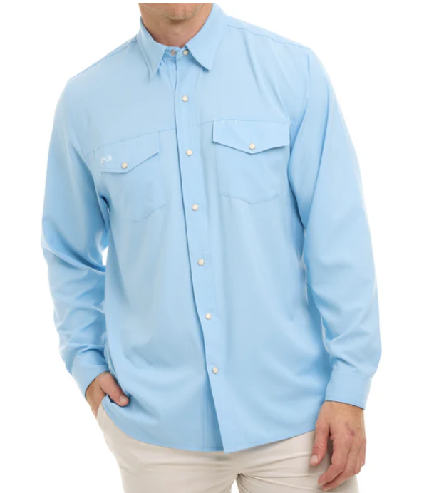 Stockyards shirt long sleeve: Rainwater  by Game Guard