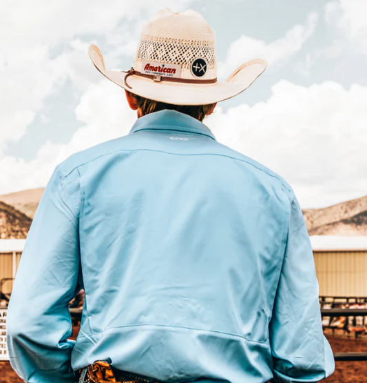 Stockyards shirt long sleeve: Rainwater  by Game Guard