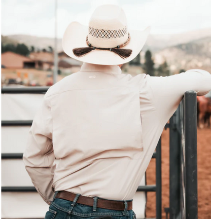 Stockyards shirt long sleeve: Stone by Game Guard