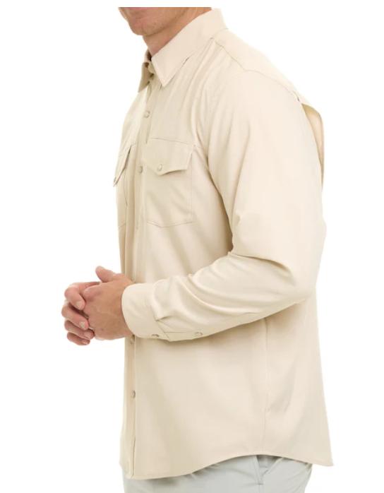 Stockyards shirt long sleeve: Stone by Game Guard