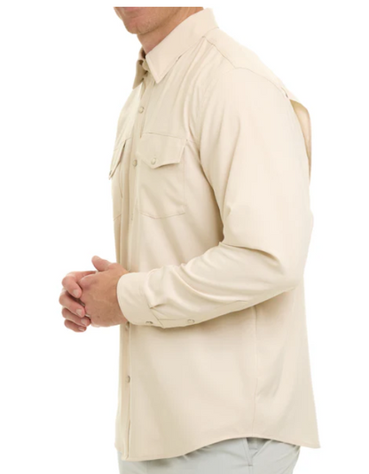 Stockyards shirt long sleeve: Stone by Game Guard