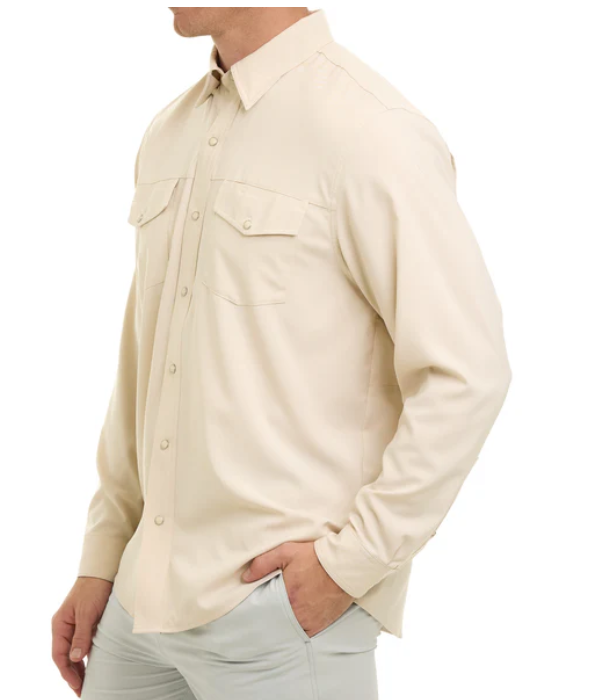 Stockyards shirt long sleeve: Stone by Game Guard