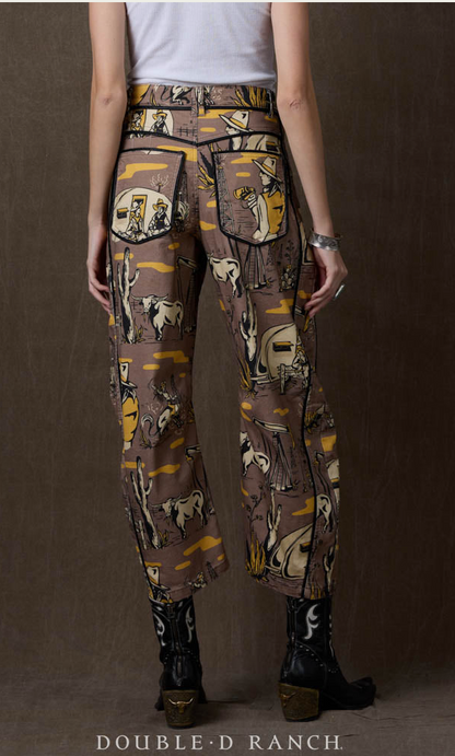Oil Camp Barrel Pant by Double D
