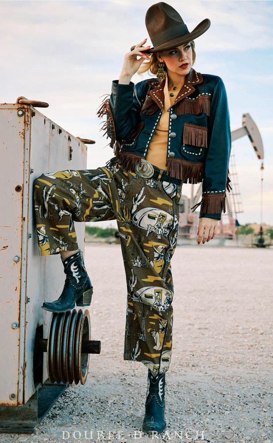 Oil Camp Barrel Pant by Double D