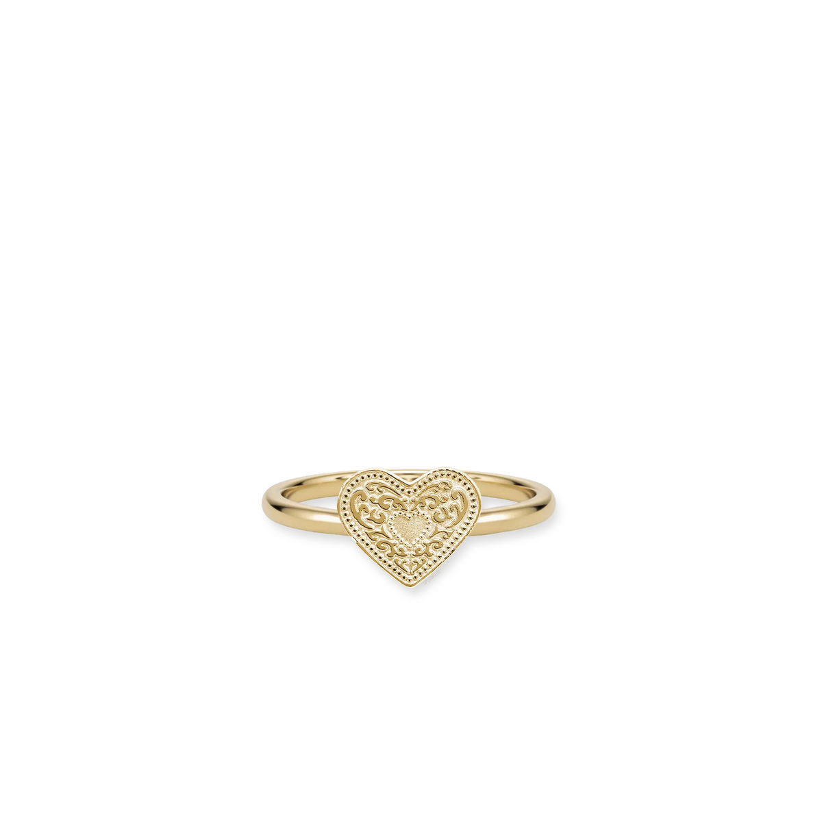 SpurWest Audrey Heart Ring Gold