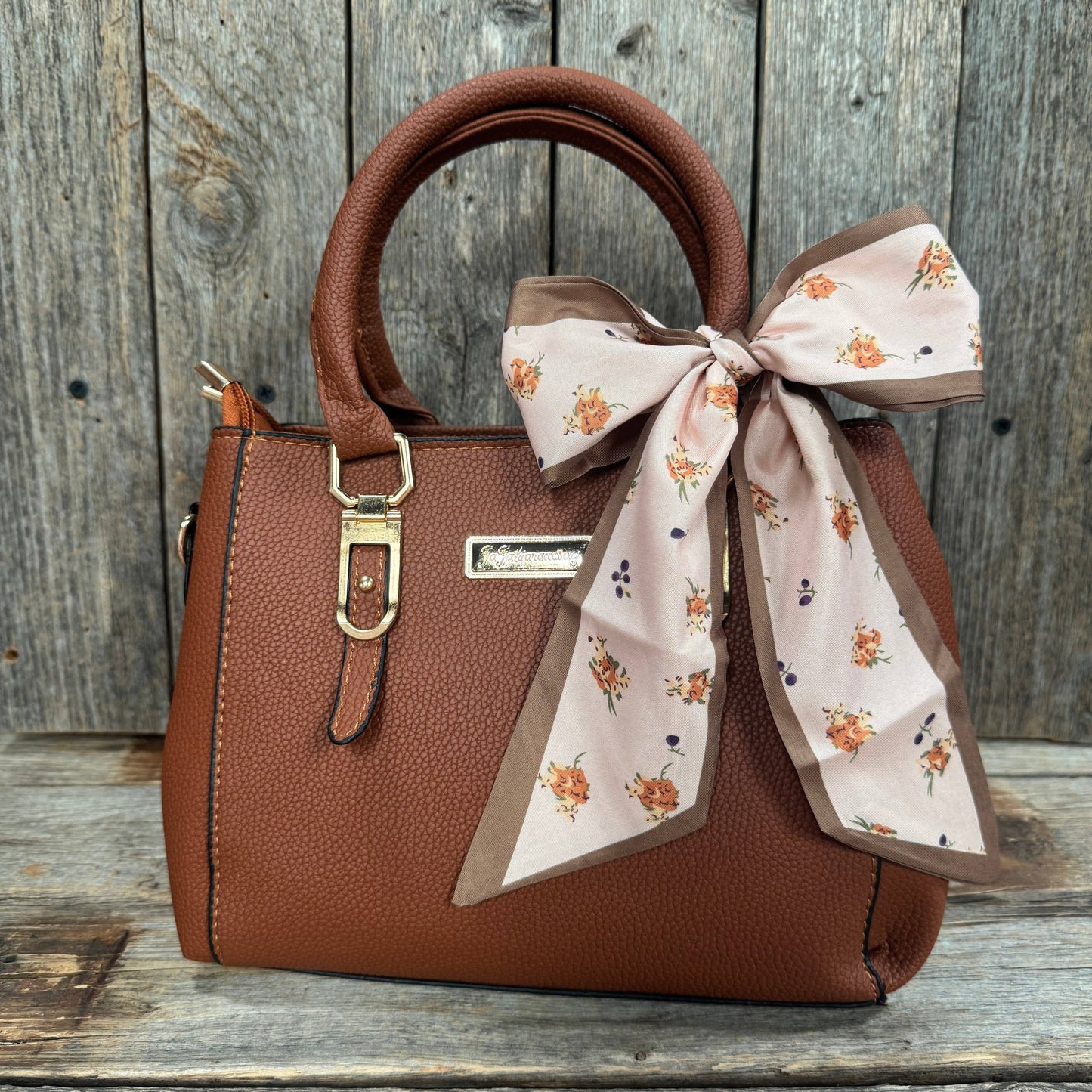 Blush Pink and Tan Twilly Scarf #TW136
