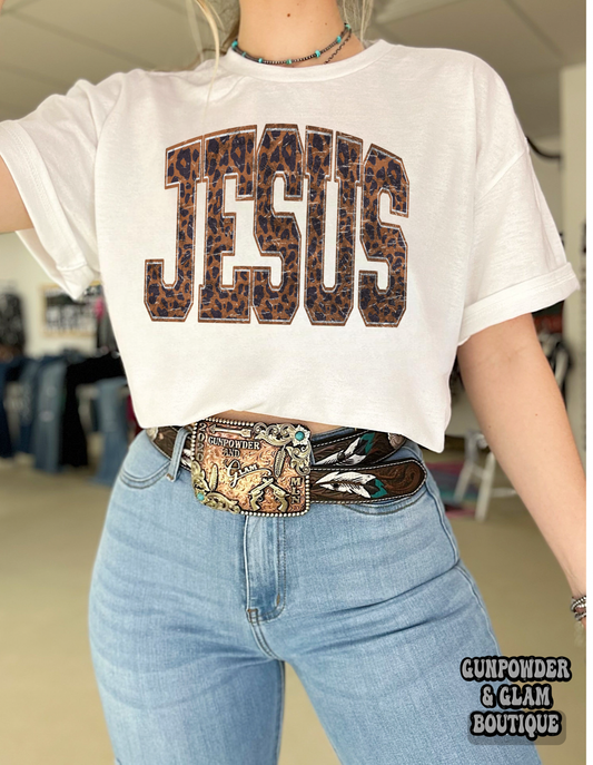 Leopard Jesus Tee