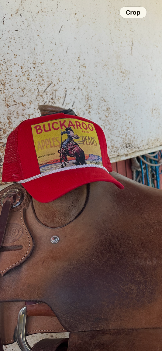 Red Buckaroo Trucker Hat 
