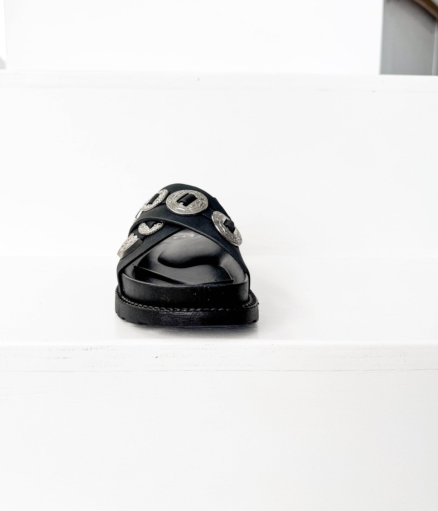 Calanthe Sandal in Black