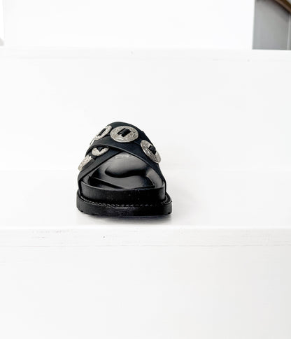 Calanthe Sandal in Black