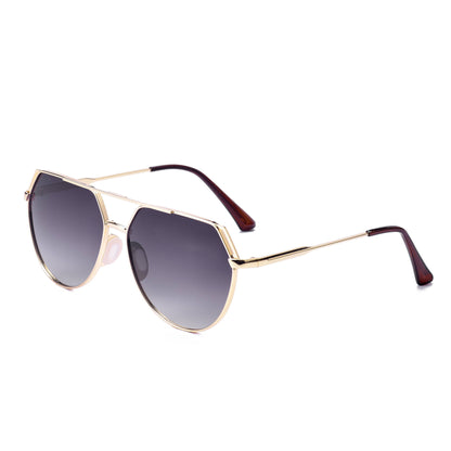 Ritz - Unisex Polarized Large Hair Friendly Aviator: Smokeshow
