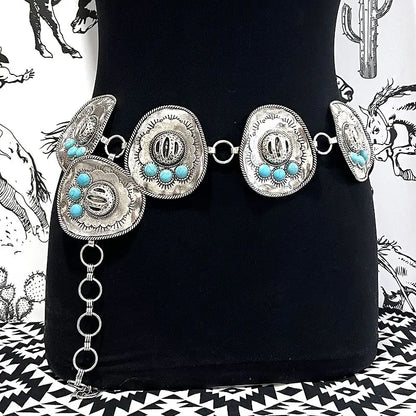 Cowboy Hat Concho Belt