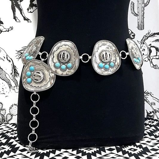 Cowboy Hat Concho Belt