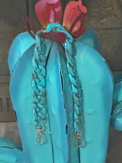 Turquoise Plastic Bag Chain
