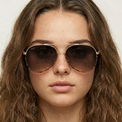 ACE - Unisex Aviator Sunglasses – Polarized Hair-Friendly: Silver