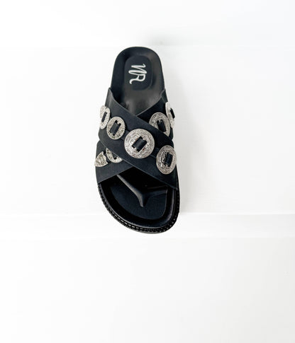 Calanthe Sandal in Black