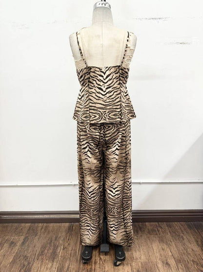 Liza Two-Piece Set: Zebra