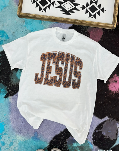 Leopard Jesus Tee