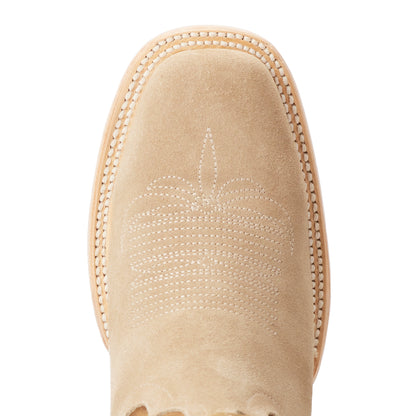 Classic Square Boot - Latte Suede and Burnt Caramel