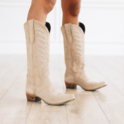 Squash Blossom Boot - Latte Suede