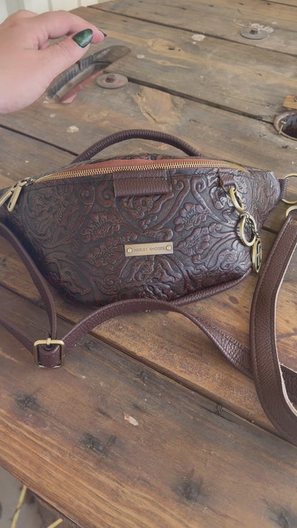 Cowboy Tooled by Harley Rhodes Bum Bag Crossbody